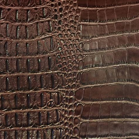 faux leather crocodile fabric